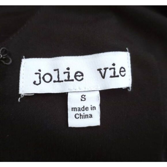 JOLIE VIE BLACK FLORAL COLD SHOULDER JUMPSUIT SZ.S EUC. - Picture 5 of 7